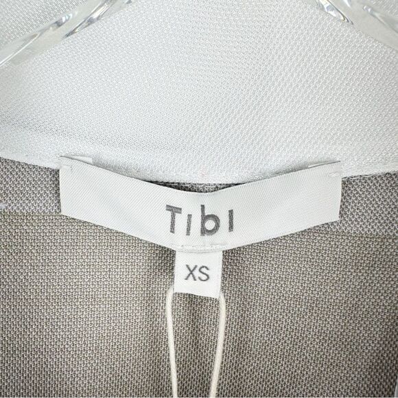 NWT Tibi - The Rugby Dress Purple Green‎ Striped 3/4 Sleeve Mini Dress XS - Picture 7 of 15